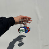 Universal logo circle keychain