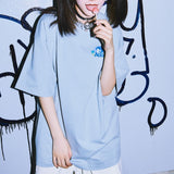 ADO x 9090 Pretty Girl Tee -Blue Rose-