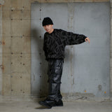 圓滿的軍事部落迷彩針織