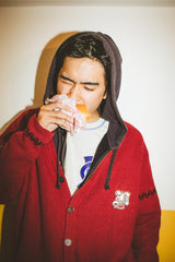 "N" Logo Stitch Cardigan