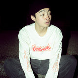 火焰徽標色素長T卹