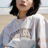 Tiedye Goodvibes大學徽標T卹
