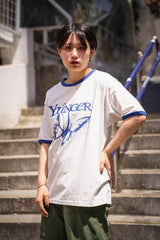 YS butterfly logo ringer tee