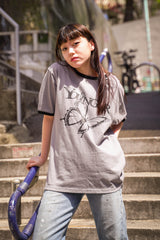 YS butterfly logo ringer tee