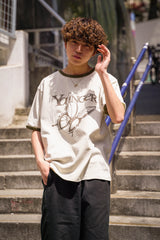 YS butterfly logo ringer tee