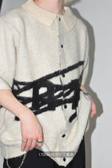 大徽標SS針織襯衫