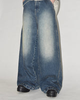 Genzai鏈寬鬆牛仔褲