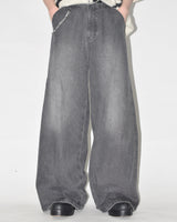 Genzai鏈寬鬆牛仔褲