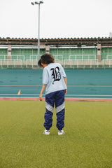 “ B”徽章針織polo襯衫