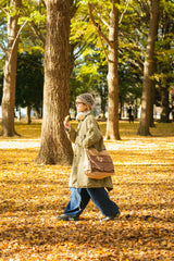 double pocket shoulder bag