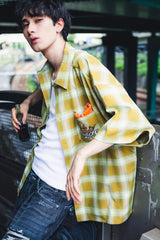 國王徽標漸變襯衫