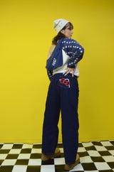 HELLO KITTY × NG logo paint denim