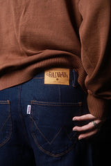 웨이브 클래식 데님 바지