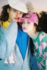 NG LOGO MOHAIR LIKE CARDIGAN