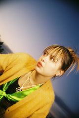 NG LOGO MOHAIR LIKE CARDIGAN