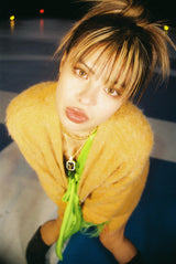 NG LOGO MOHAIR LIKE CARDIGAN