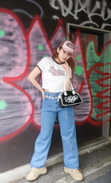 NOPE GIRL enamel bag