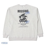 Sonic刺猬×9090缺少Sonic Crew Neck汗水