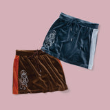 Velor Mini Skirt