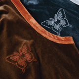 蝴蝶絲絨連帽衫