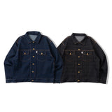 student apathy denim setup jacket