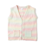 학생 냉담한 그라데이션 니트 조끼