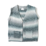 학생 냉담한 그라데이션 니트 조끼