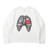 bone motif long sleeve T