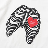 bone motif long sleeve T