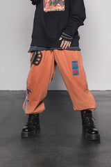 HYSTERIC GLAMOUR GENZAI COLLAGE COTTON PANTS