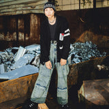 “ N”化學洗牛仔布