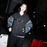 student apathy box logo stadium jacket