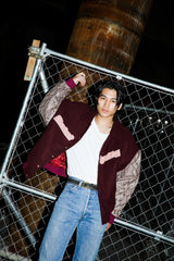 student apathy box logo stadium jacket