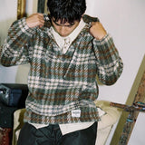 檢查法蘭絨墨西哥帕克