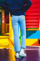 MSB EMBROIDERY DENIM PT