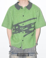 大徽標SS針織襯衫