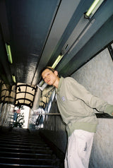 9090條紋長polo襯衫