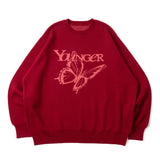 YS蝴蝶徽標船員頸編織