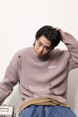 Damege 로고 니트