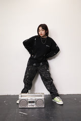 Damege 로고 니트