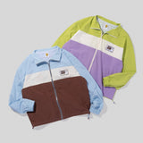 pale color blocked nylon jacket