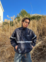 두 얼굴 로고 트랙 자켓