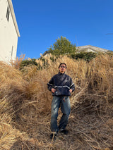 두 얼굴 로고 트랙 자켓