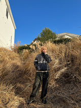 두 얼굴 로고 트랙 자켓