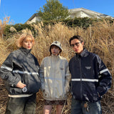 두 얼굴 로고 트랙 자켓