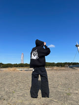 YS zip knit hoodie