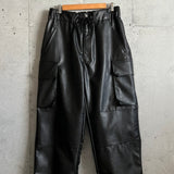 FAUX LEATHER WIDE M47 Pants