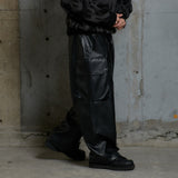 FAUX LEATHER WIDE M47 Pants