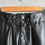 FAUX LEATHER WIDE M47 Pants