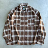 ombre檢查拉鍊鬆散的襯衫